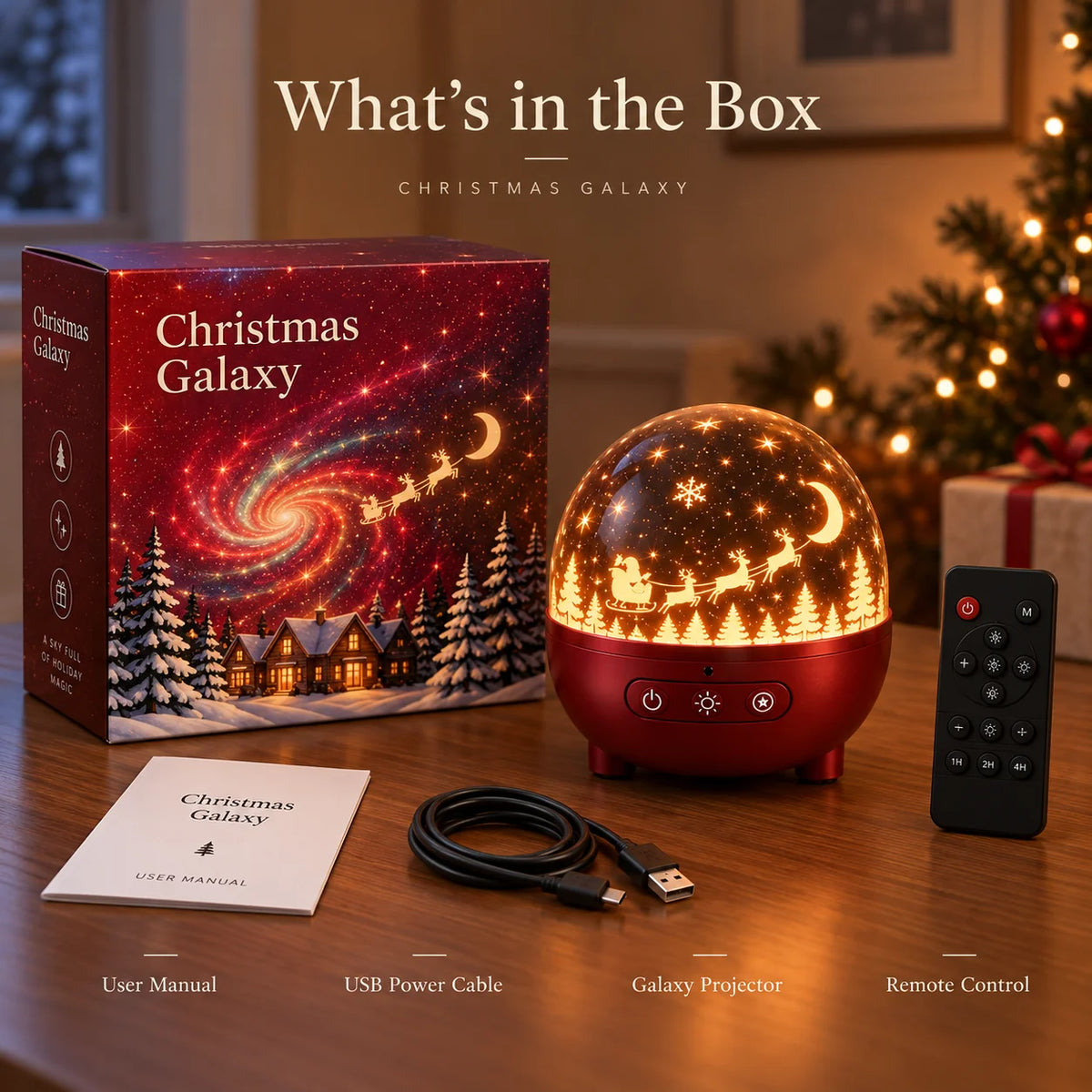 Weihnachts-Magie Galaxie-Licht