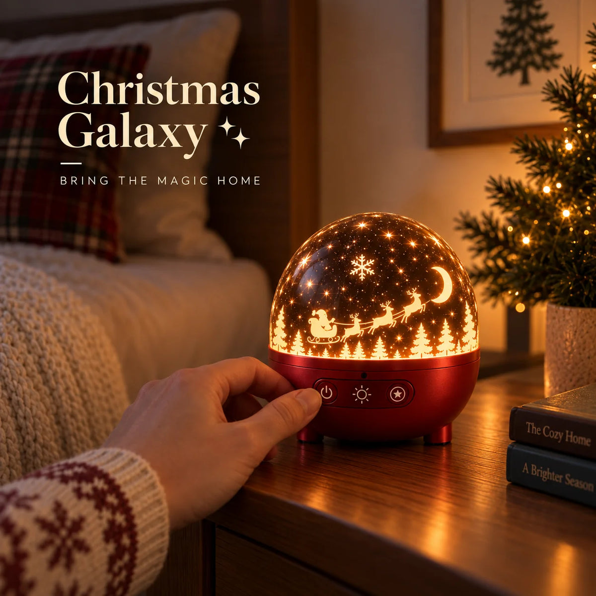 Weihnachts-Magie Galaxie-Licht
